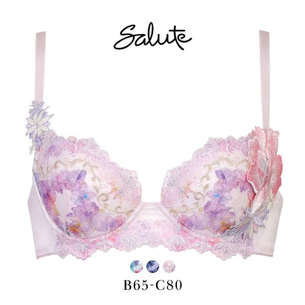 ワコール サルート 50グループ 50G P-UP ブラジャー BC プッシュアップ 谷間 Wacoal Salute BTJ450 25SS先行コア