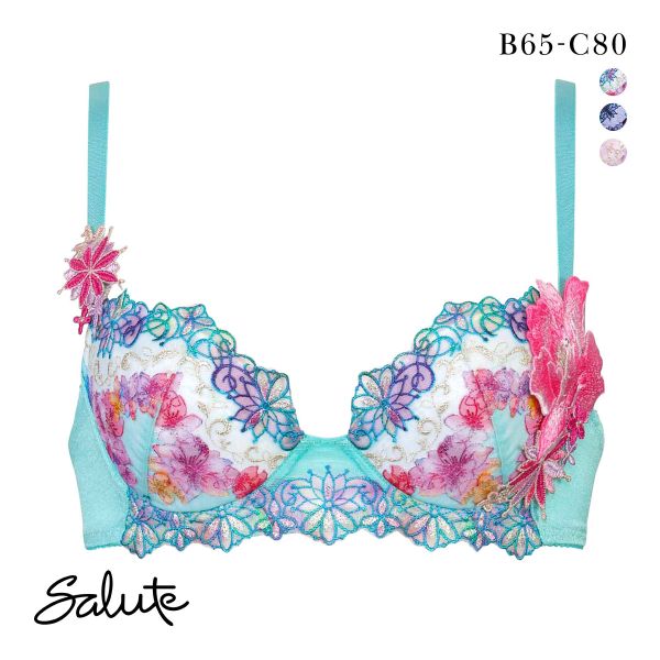 ワコール サルート 50グループ 50G P-UP ブラジャー BC プッシュアップ 谷間 Wacoal Salute BTJ450 25SS先行コア
