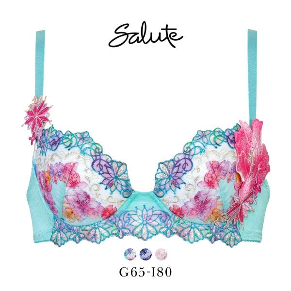 ワコール サルート 50グループ 50G P-UP ブラジャー GHI プッシュアップ 谷間 Wacoal Salute BTJ450 25SS先行コア