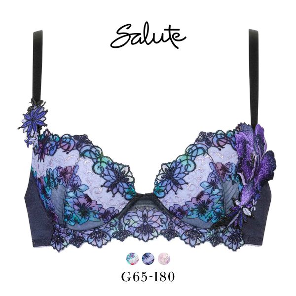 ワコール サルート 50グループ 50G P-UP ブラジャー GHI プッシュアップ 谷間 Wacoal Salute BTJ450 25SS先行コア