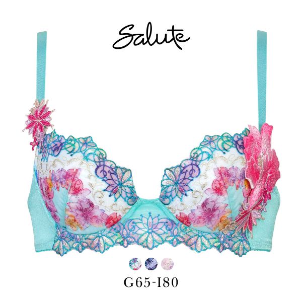 ワコール サルート 50グループ 50G P-UP ブラジャー GHI プッシュアップ 谷間 Wacoal Salute BTJ450 25SS先行コア