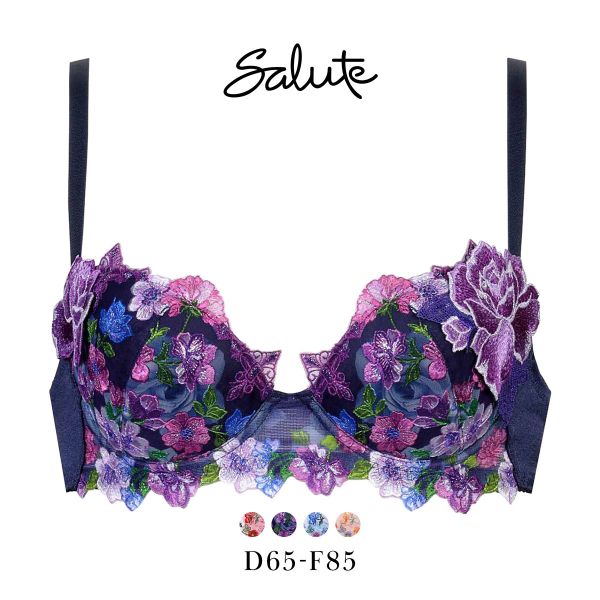 ワコール サルート 60グループ 60G P-UP ブラジャー プッシュアップ DEF 谷間 Wacoal Salute BTJ460 24AWシーズン