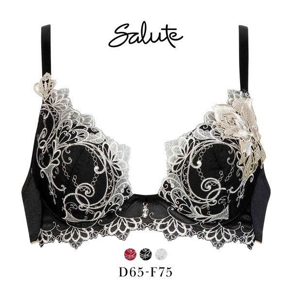 ワコール サルート 70グループ 70G VIVA LINE ブラジャー DEF ビバライン 谷間 Wacoal Salute BTJ470 24AWブルーム