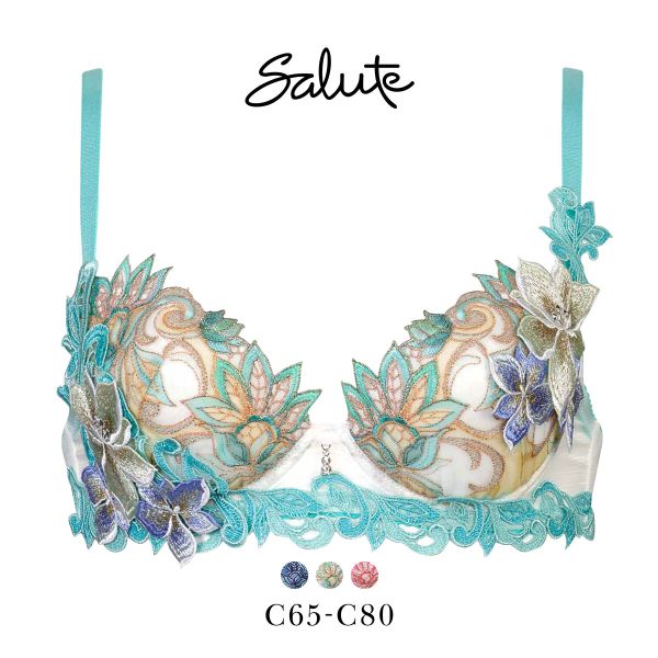 ワコール サルート 80グループ 80G P-UP ブラジャー C プッシュアップ Wacoal Salute BTJ480 25SS先行プレステージ