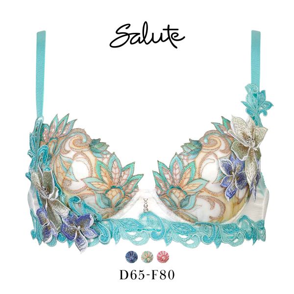 ワコール サルート 80グループ 80G P-UP ブラジャー DEF プッシュアップ Wacoal Salute BTJ480 25SS先行プレステージ