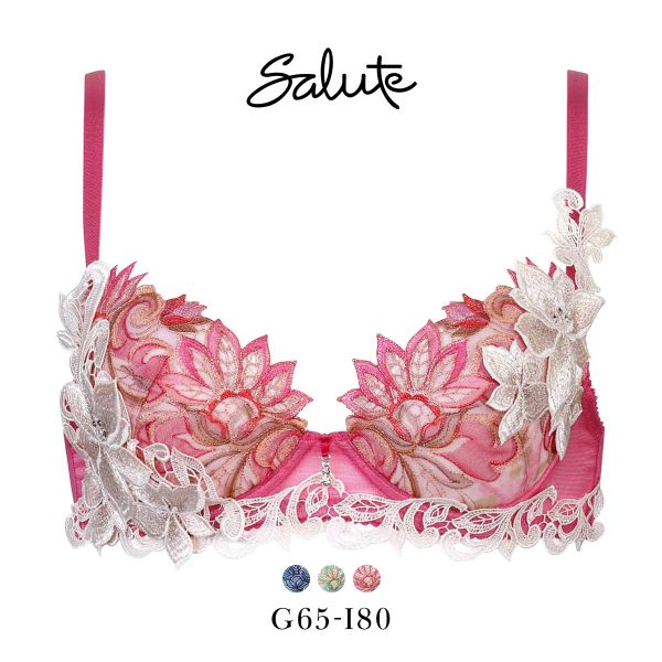 ワコール サルート 80グループ 80G P-UP ブラジャー GHI プッシュアップ Wacoal Salute BTJ480 25SS先行プレステージ