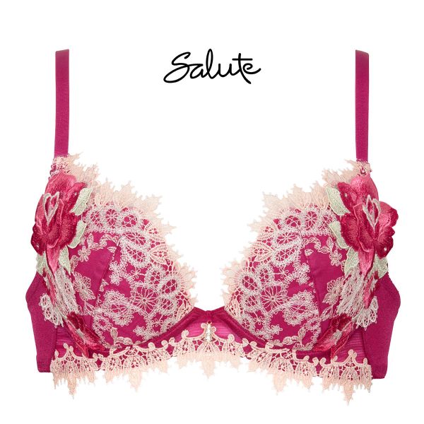 ワコール Wacoal サルート Salute 40周年 84G 23SS BTJ484 VIVA LINE ブラジャー DEF ビバライン 谷間 単品