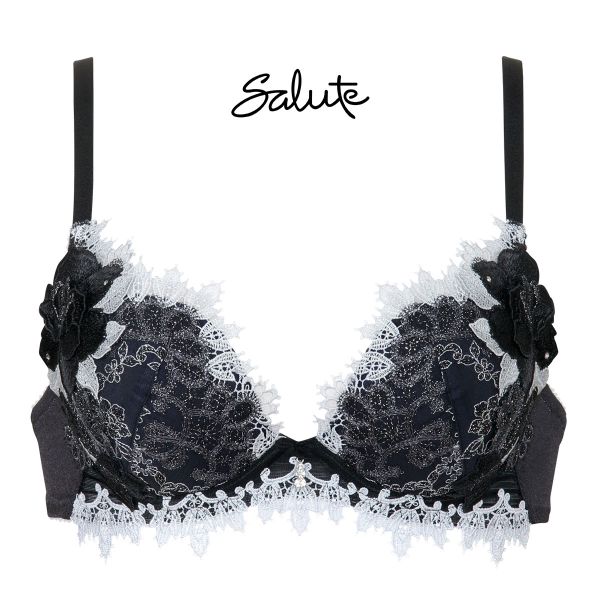 ワコール Wacoal サルート Salute 40周年 84G 23SS BTJ484 VIVA LINE ブラジャー DEF ビバライン 谷間 単品