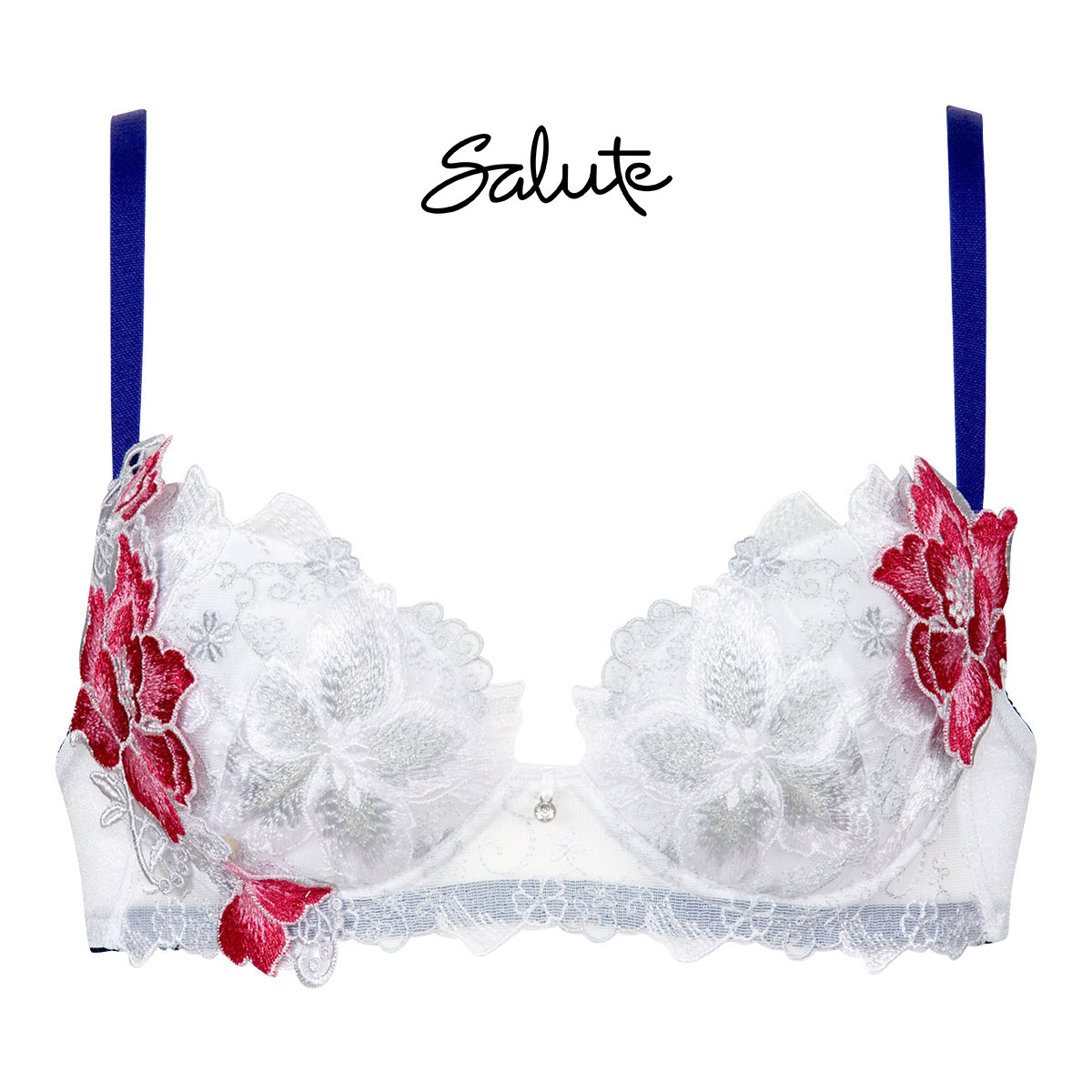 ワコール Wacoal サルート Salute 23SSシーズン 86G BTJ486 BTJ786 P-UP ブラジャー BC プッシュアップ 単品(WH-ホワイト-B65)