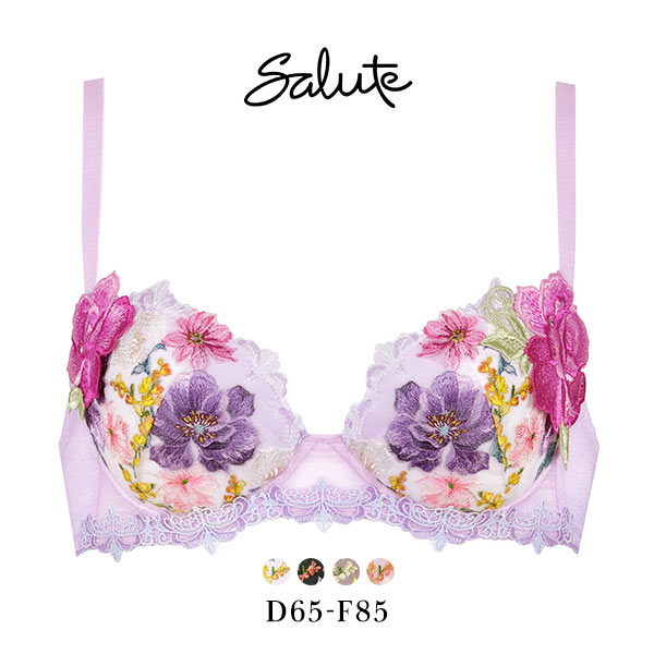 ワコール Wacoal サルート Salute 23AW 93G BTJ493 P-UP ブラジャー DEF プッシュアップ 単品 谷間 フェア