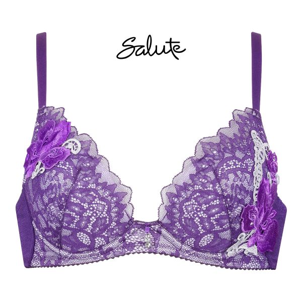 ワコール Wacoal サルート Salute 23AW 95G BTJ495 VIVA LINE ブラジャー DEF ビバライン 谷間 単品 ブルーム