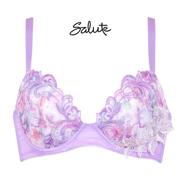 ワコール Wacoal サルート Salute 07G BTJ707 Real Up Bra ブラジャー DEF リアルアップブラ 谷間 脇高 単品 24SS ブルーム