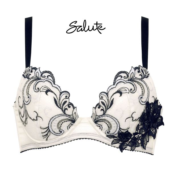 ワコール Wacoal サルート Salute 07G BTJ707 Real Up Bra ブラジャー DEF リアルアップブラ 谷間 脇高 単品 24SS ブルーム