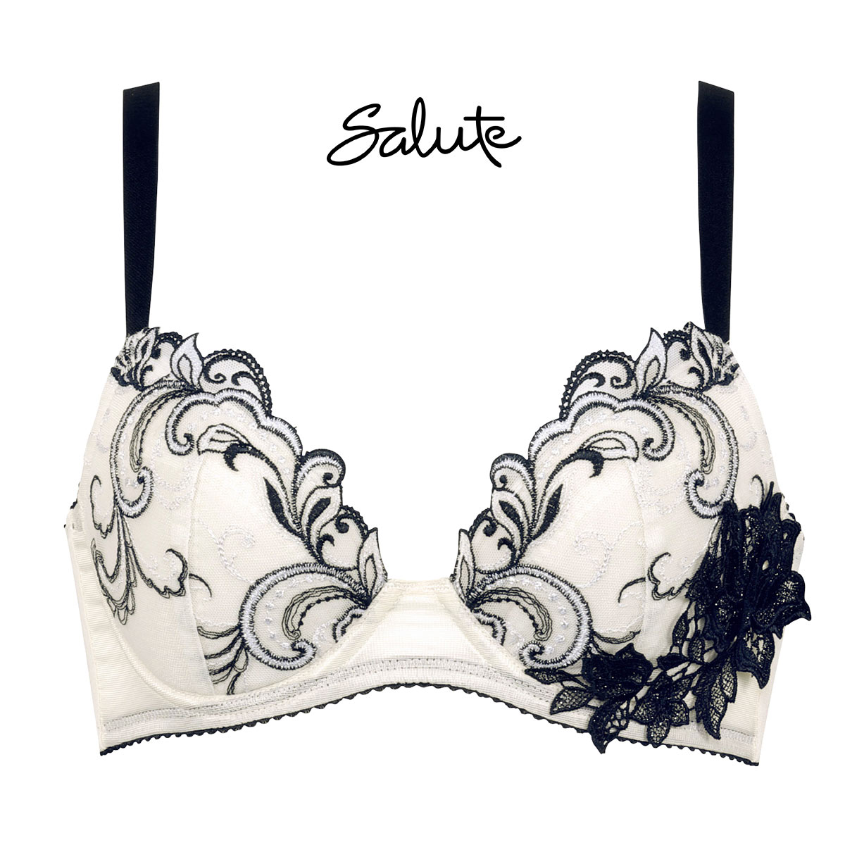 ワコール Wacoal サルート Salute 07G BTJ707 Real Up Bra ブラジャー G リアルアップブラ 谷間 脇高 単品 24SS ブルーム(BE-ベージュ-G65)