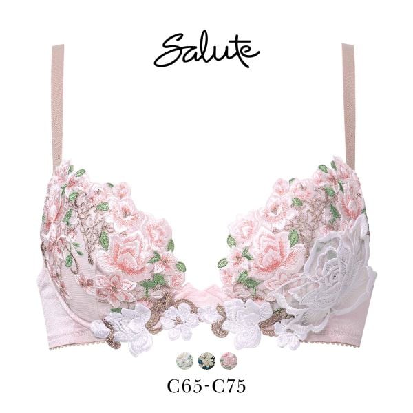 ワコール サルート 16グループ 16G フロントエックスプラス ブラジャー C 谷間 Wacoal Salute BTJ716 FRONT-X＋ 25SSシーズン