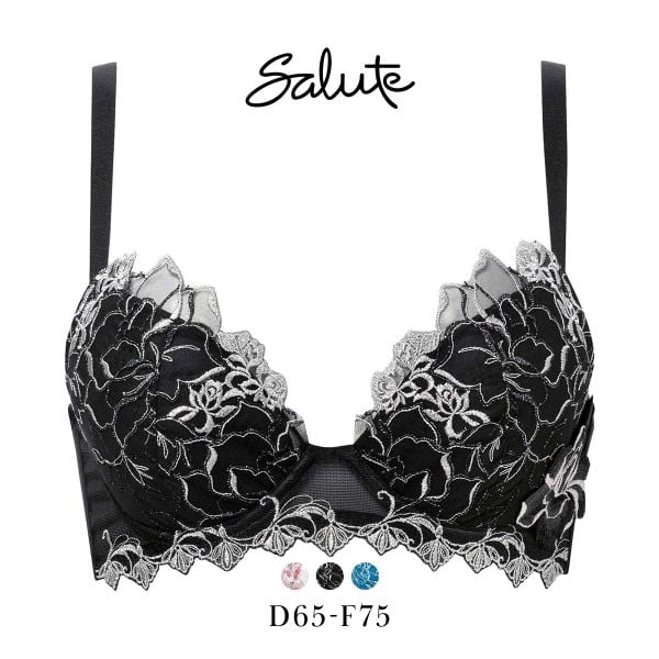 ワコール サルート 17グループ 17G ブラジャー DEF リアルアップブラ 谷間 脇高 Wacoal Salute BTJ717 Real Up Bra 25SSブルーム