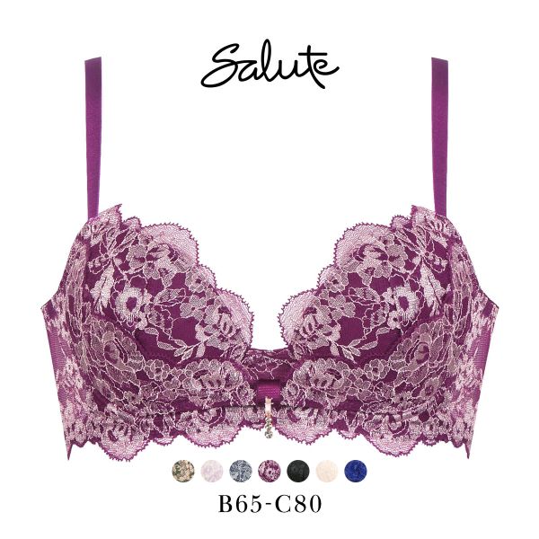 ワコール Wacoal サルート Salute 20G BTJ120 BTJ720 リボンブラ ブラジャー BC 単品 脇高