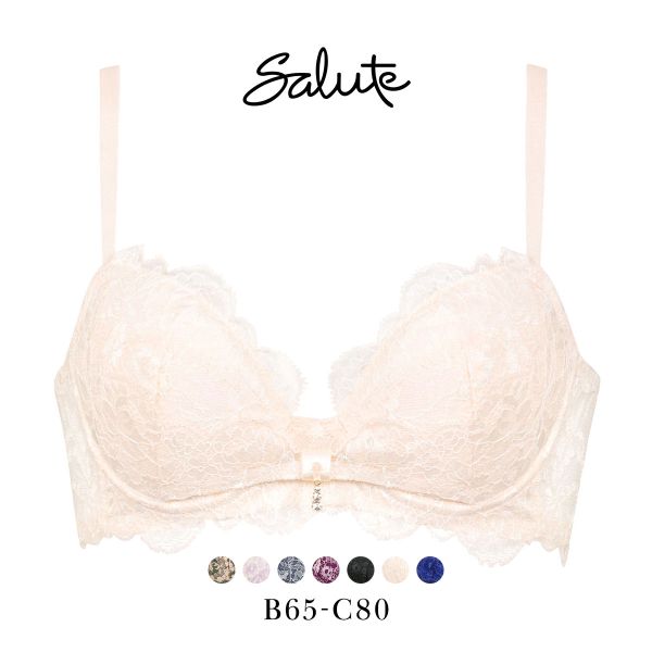 ワコール Wacoal サルート Salute 20G BTJ120 BTJ720 リボンブラ ブラジャー BC 単品 脇高