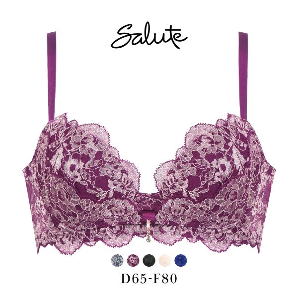 ワコール Wacoal サルート Salute 20G BTJ120 BTJ720 リボンブラ ブラジャー DEF 単品 脇高