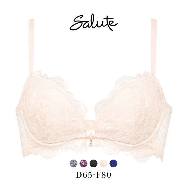 ワコール Wacoal サルート Salute 20G BTJ120 BTJ720 リボンブラ ブラジャー DEF 単品 脇高