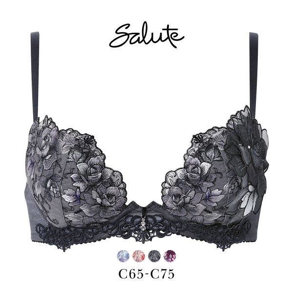 ワコール サルート 23グループ 23G フロントエックスプラス ブラジャー C 谷間 Wacoal Salute BTJ723 FRONT-X＋ 25AWフェア