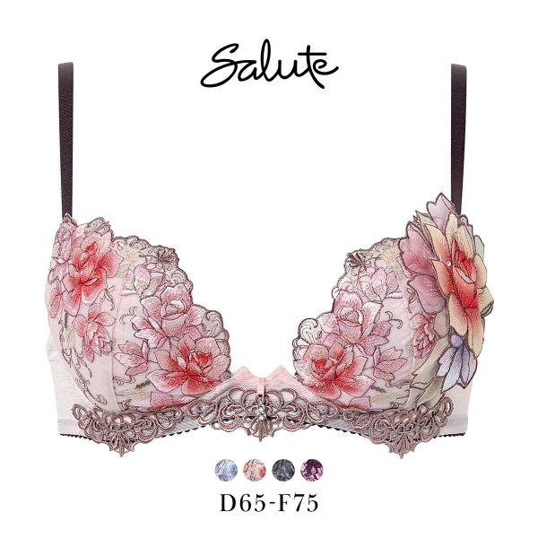 ワコール サルート 23グループ 23G フロントエックスプラス ブラジャー DEF 谷間 Wacoal Salute BTJ723 FRONT-X＋ 25AWフェア