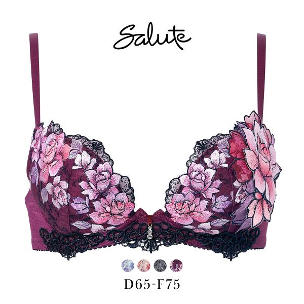 ワコール サルート 23グループ 23G フロントエックスプラス ブラジャー DEF 谷間 Wacoal Salute BTJ723 FRONT-X＋ 25AWフェア