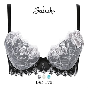ワコール サルート 37グループ 37G リアルアップブラ ブラジャー DEF 谷間 脇高 Wacoal Salute BTJ737 Real Up Bra 26SSブルーム