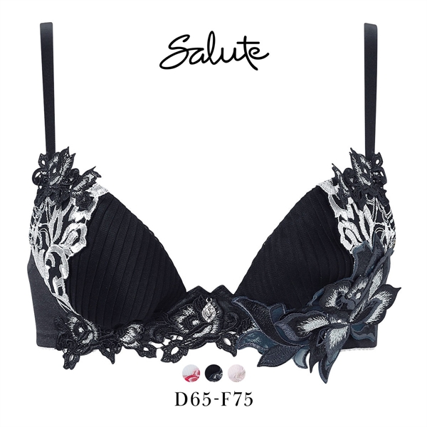 ワコール サルート 38グループ 38G フロントエックスプラス ブラジャー DEF 谷間 Wacoal Salute BTJ738 FRONT-X＋ 26SSブライト