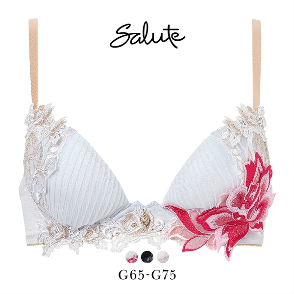 ワコール サルート 38グループ 38G フロントエックスプラス ブラジャー G 谷間 Wacoal Salute BTJ738 FRONT-X＋ 26SSブライト
