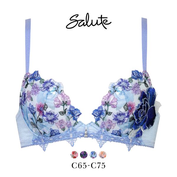 ワコール サルート 60グループ 60G フロントエックスプラス ブラジャー C 谷間 Wacoal Salute BTJ760 FRONT-X＋ 24AWシーズン