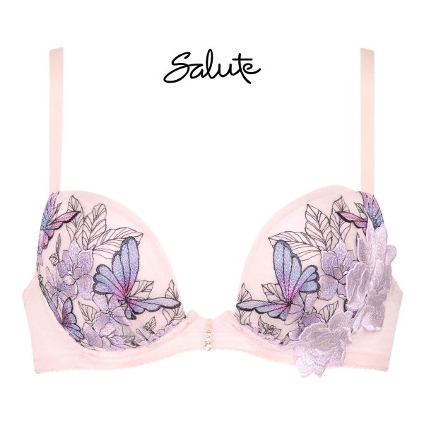 ワコール Wacoal サルート Salute 23SSフェア 83G BTJ783 FRONT-X＋ フロントエックスプラス ブラジャー DEF 谷間