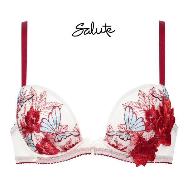 ワコール Wacoal サルート Salute 23SSフェア 83G BTJ783 FRONT-X＋ フロントエックスプラス ブラジャー DEF 谷間