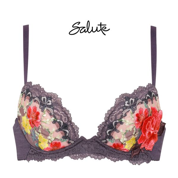 ワコール Wacoal サルート Salute 23AW 93G BTJ793 FRONT-X＋ フロントエックスプラス ブラジャー DEF 谷間 単品 フェア