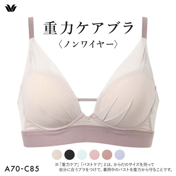 ワコール 重力ケアブラ ノンワイヤー シンプルタイプ BXB114 ブラジャー ABC Wacoal