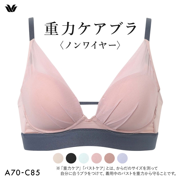 ワコール 重力ケアブラ ノンワイヤー シンプルタイプ BXB114 ブラジャー ABC Wacoal