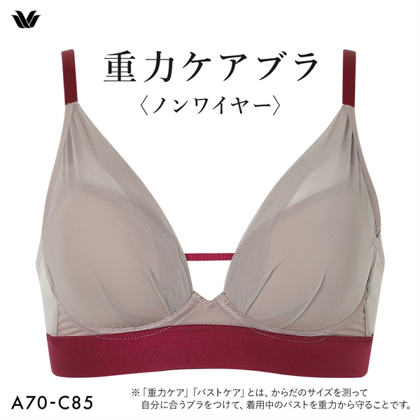 ワコール 重力ケアブラ ノンワイヤー シンプルタイプ BXB114 ブラジャー ABC Wacoal