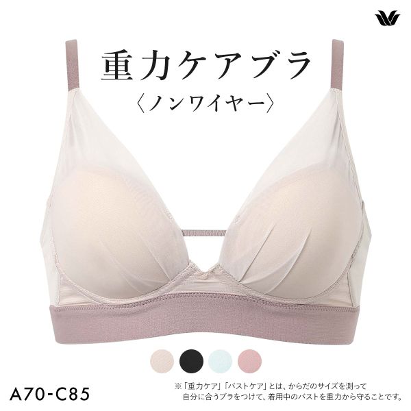 ワコール 重力ケアブラ ノンワイヤー シンプルタイプ BXB114 ブラジャー ABC Wacoal