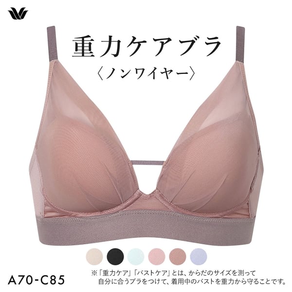 ワコール 重力ケアブラ ノンワイヤー シンプルタイプ BXB114 ブラジャー ABC Wacoal