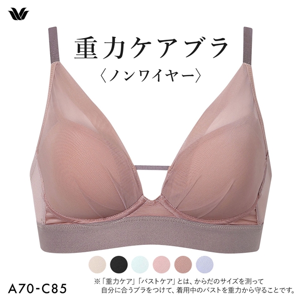 ワコール 重力ケアブラ ノンワイヤー シンプルタイプ BXB114 ブラジャー ABC Wacoal