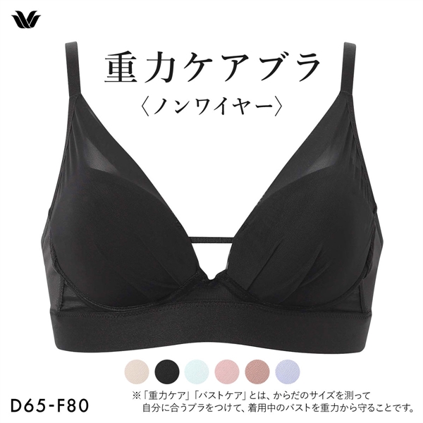 ワコール 重力ケアブラ ノンワイヤー シンプルタイプ BXB114 ブラジャー DEF Wacoal 大きいサイズ