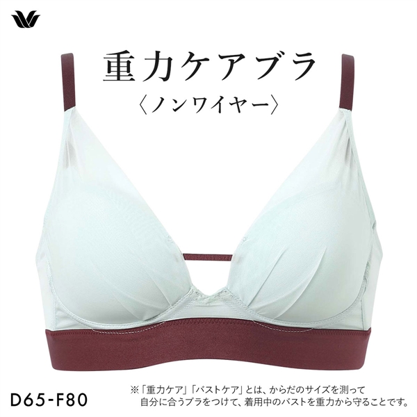 ワコール 重力ケアブラ ノンワイヤー シンプルタイプ BXB114 ブラジャー DEF Wacoal 大きいサイズ