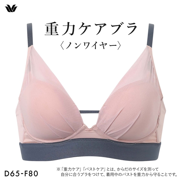 ワコール 重力ケアブラ ノンワイヤー シンプルタイプ BXB114 ブラジャー DEF Wacoal 大きいサイズ