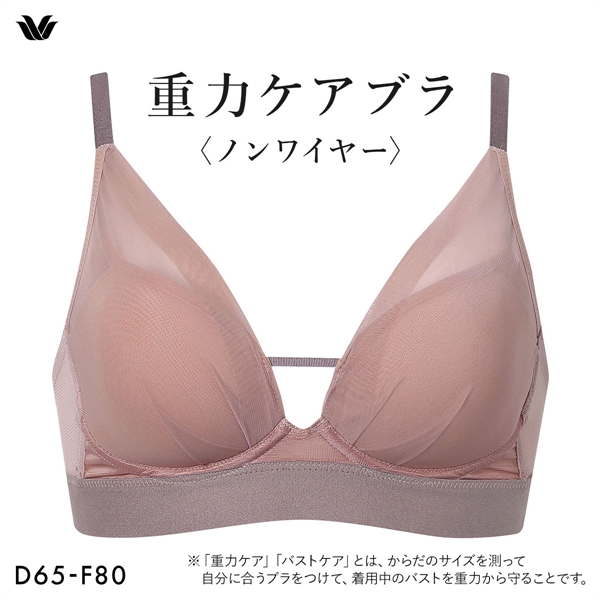 ワコール 重力ケアブラ ノンワイヤー シンプルタイプ BXB114 ブラジャー DEF Wacoal 大きいサイズ