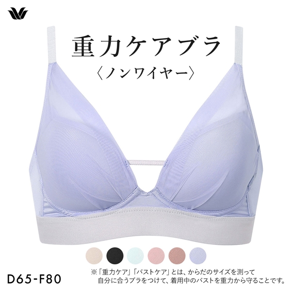 ワコール 重力ケアブラ ノンワイヤー シンプルタイプ BXB114 ブラジャー DEF Wacoal 大きいサイズ