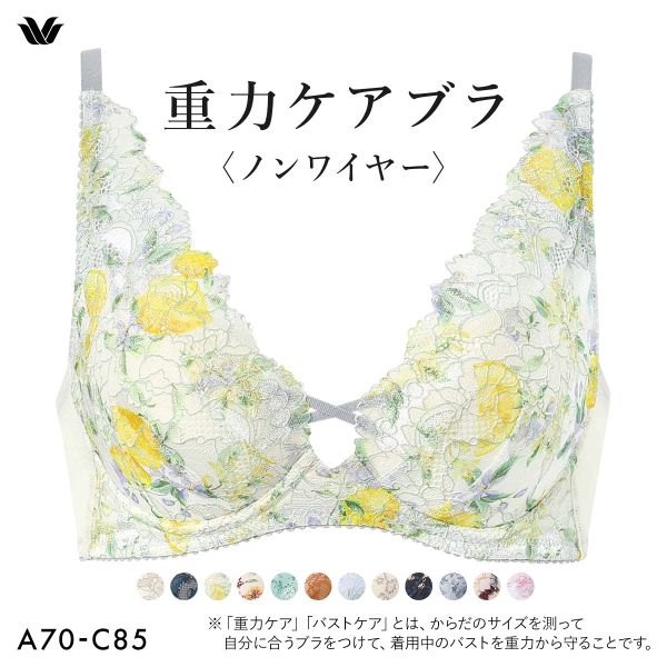 ワコール Wacoal 重力ケアブラ ノンワイヤー BXB194 ブラジャー ABC