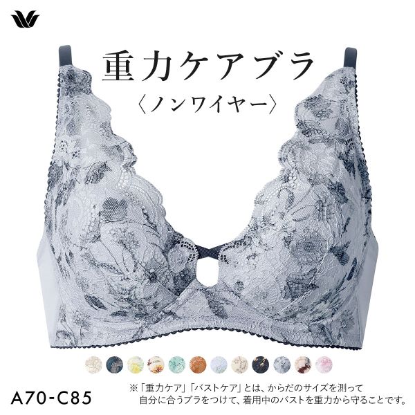 ワコール Wacoal 重力ケアブラ ノンワイヤー BXB194 ブラジャー ABC