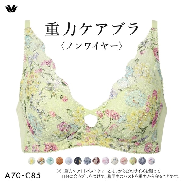 ワコール Wacoal 重力ケアブラ ノンワイヤー BXB194 ブラジャー ABC