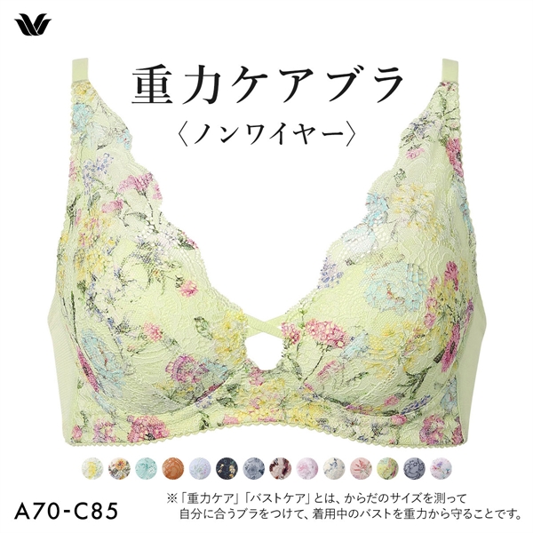ワコール Wacoal 重力ケアブラ ノンワイヤー BXB194 ブラジャー ABC
