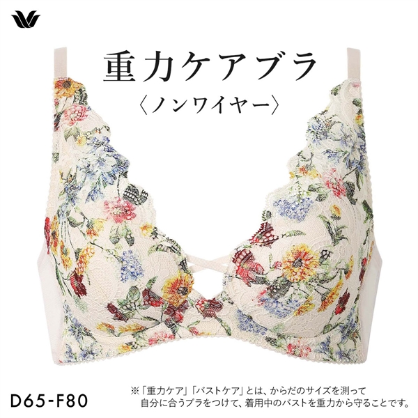 ワコール Wacoal 重力ケアブラ ノンワイヤー BXB194 ブラジャー DEF